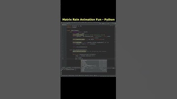 Create Matrix Animation in Python - Learn with Fun #learnpython #pythonprogramming #tutorial
