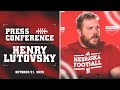 Husker Offensive Guard Henry Lutovsky | Nebraska Football Press Conference
