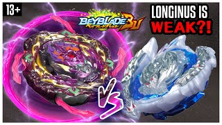 LONGINUS IS WEAK! Barricade Lucifer VS Guilty Longinus Evolution Battle Beyblade Burst BU (13+)