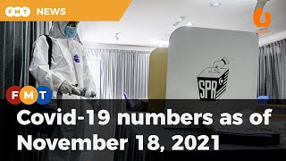 Covid-19 numbers as of November 18, 2021