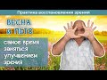 Весна и лето - лучшее время для восстановления зрения (вебинар)