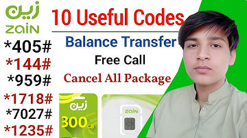 Zain 10 Useful Codes Zain all code Zain all package cancel code | Zain sim number check