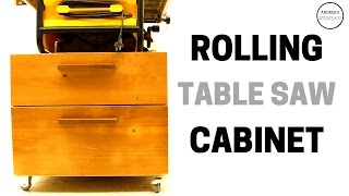 Make my dream come true: https://www.patreon.com/AndreaArzensek I made a much needed rolling table saw cabinet for our small 