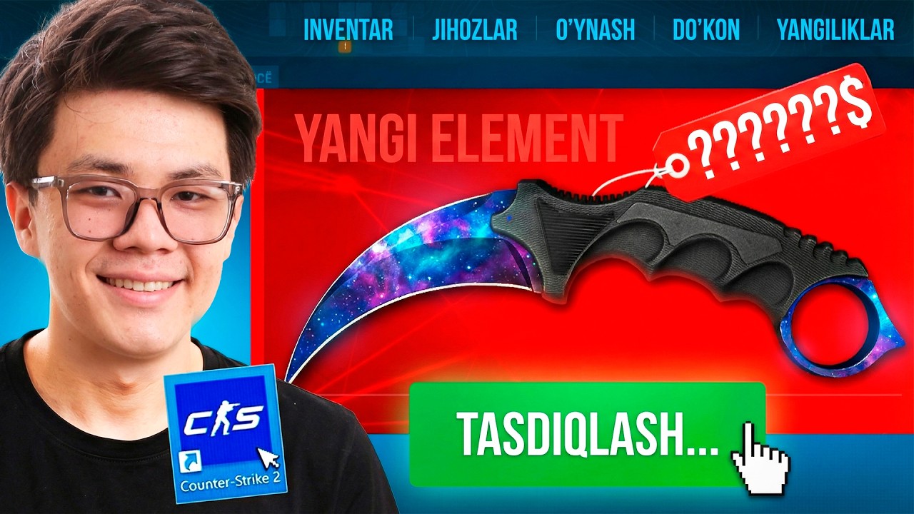 ENG NOYOB KERAMBIT TUSHIRDIM! BUNI ILOJI JUDA KAM EDI