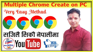 Multiple Chrome Create on PC/Laptop Easy Method in Nepali #multiplechrome #multiplegoogleaccounts