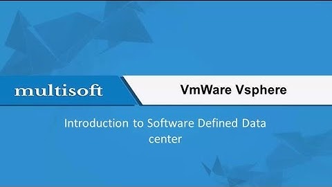 Video Teaser for VMware vSphere Introduction to Software Defined Data Center