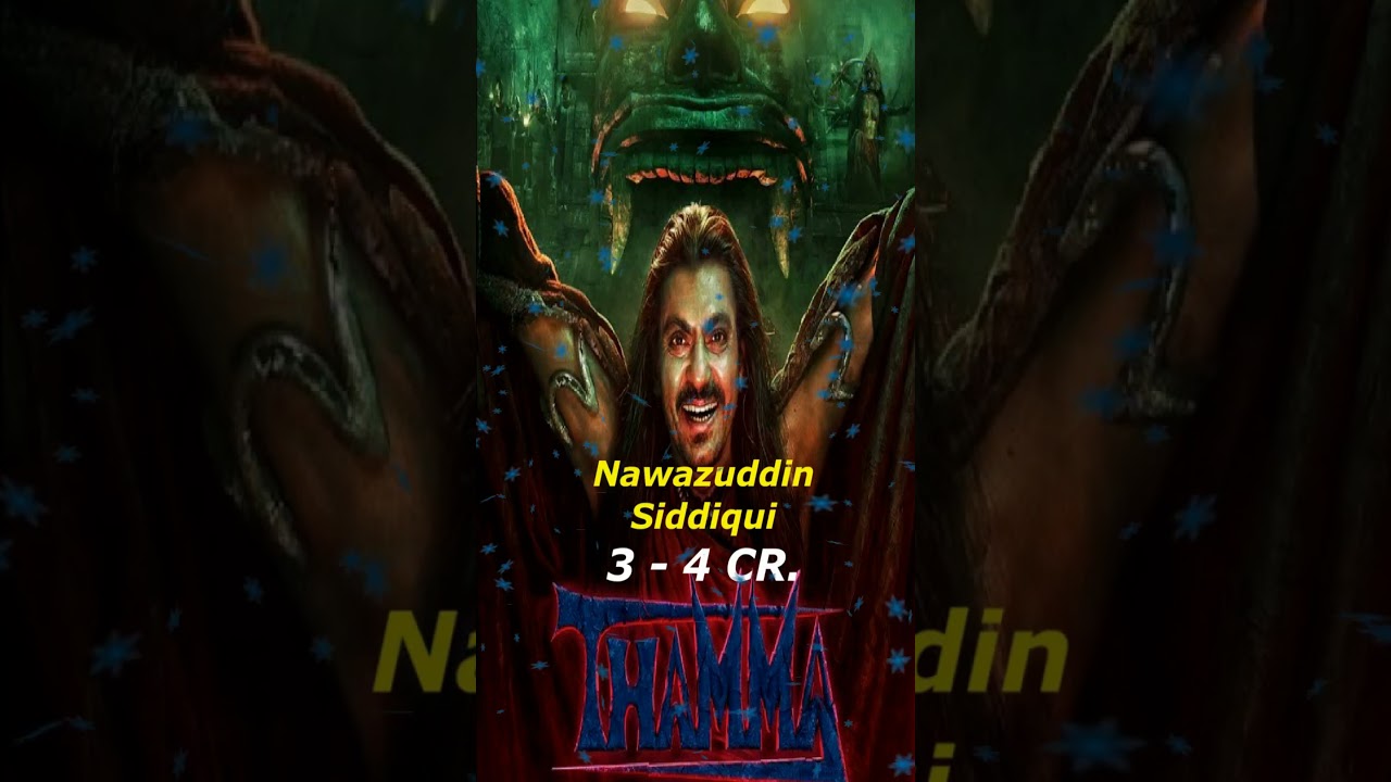 Thamma Movie Fees Breakdown🔥Who Got Paid What? 😱Rashmika’s Fee Shocks Fans Thamma Cast Fees 30 Sec⏱️