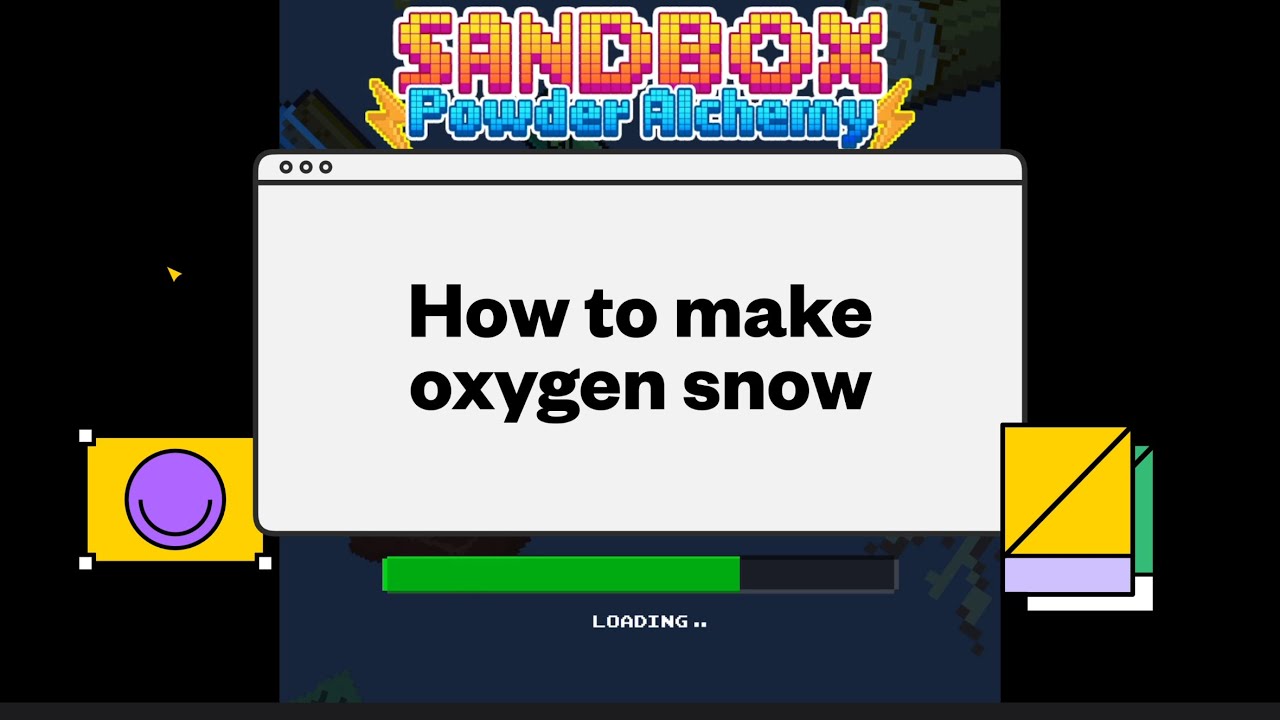 How to make Oxygen Snow - YouTube