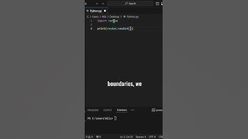 You should know how to create random numbers in Python. #learningcoding #learningpython #codeing