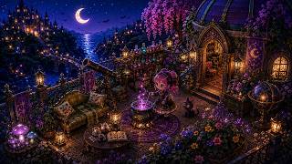 🌙 Moonlight Peaks Inspired Alchemist Ambience ✨ | 3 Hours of  Cozy Renaissance Fantasy Night
