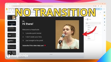 How to Remove a Transition from a Slide in Google Slides