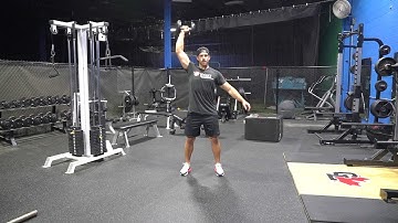 One Arm DB Rotational Push Press
