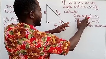 Trigonometry #WAEC Past Question