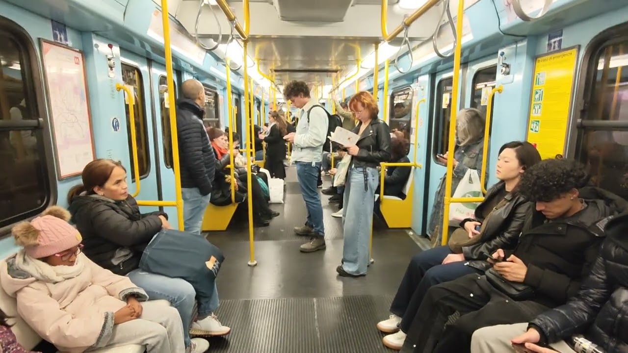 Metro Milano M3 da dergano a Repubblica 8100-9100 (1parte)