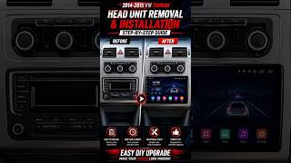 Volkswagen Touran 2014-2015 CarPlay Head Unit Screen Upgrade Guide. #audio #automobile #carplay