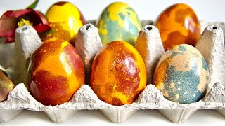 Как Оригинально И Красиво Покрасить Яйца На Пасху 2024 Подсолнечным Маслом.