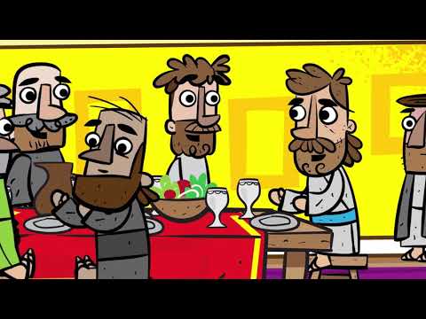 كارتون الكتاب المقدس للاطفال يسوع يدعو متى فريق الكتاب المقدس