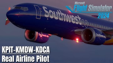 IFLY 737 MAX 8 - Southwest Virtual Ops - KPIT-KMDW-KDCA - Real Airline Pilot