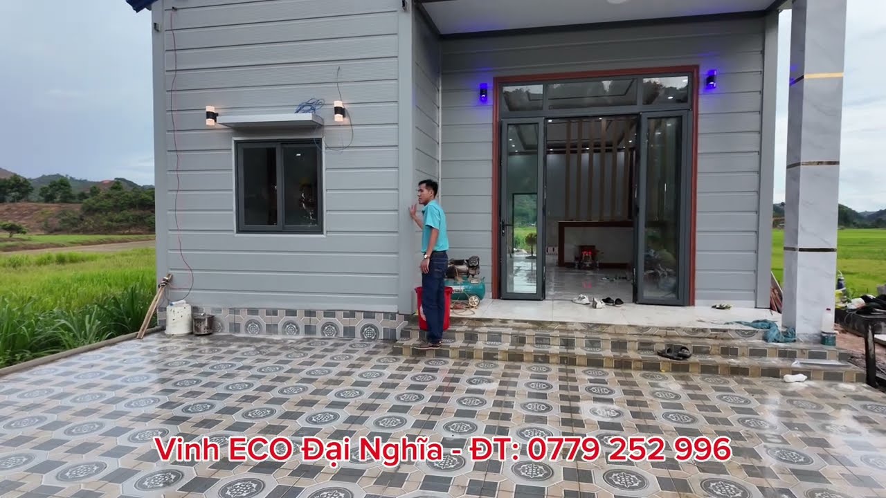 Bàn giao nhà ECO lắp ghép theo tiêu chuẩn công ty Đại Nghĩa, nhà làm tại Lâm Đồng, giá 350 triệu