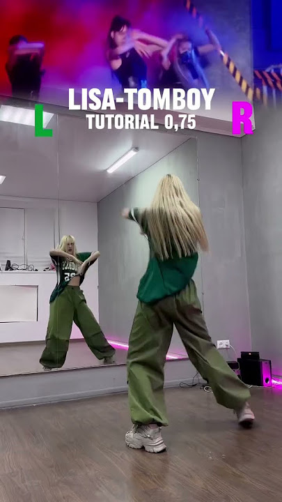 LISA-TOMBOY TUTORIAL 0,75 by Margo #kpop #dance #lisa #tomboy #tutorial #shorts