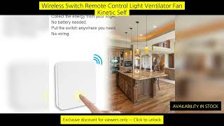 Wireless Switch Remote Control Light Ventilator Fan Kinetic Self Powered Rf screenshot 3