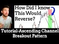 Tutorial - Ascending Channel BREAKOUT Pattern