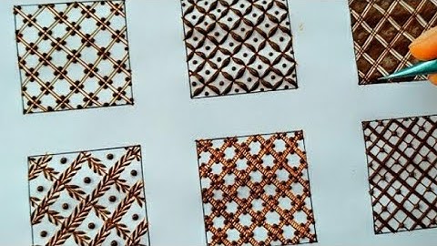 TYPES OF GRID/NETTING PATTERNS IN MEHNDI PRO LEVEL DESIGNS,MEHNDI CLASS-3,HOW TO DRAW MEHNDI,MEHNDI