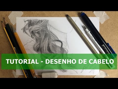 Desenho Realista de Retratos a Lápis com Carlos Damasceno - Cabelo Loiro Ondulado