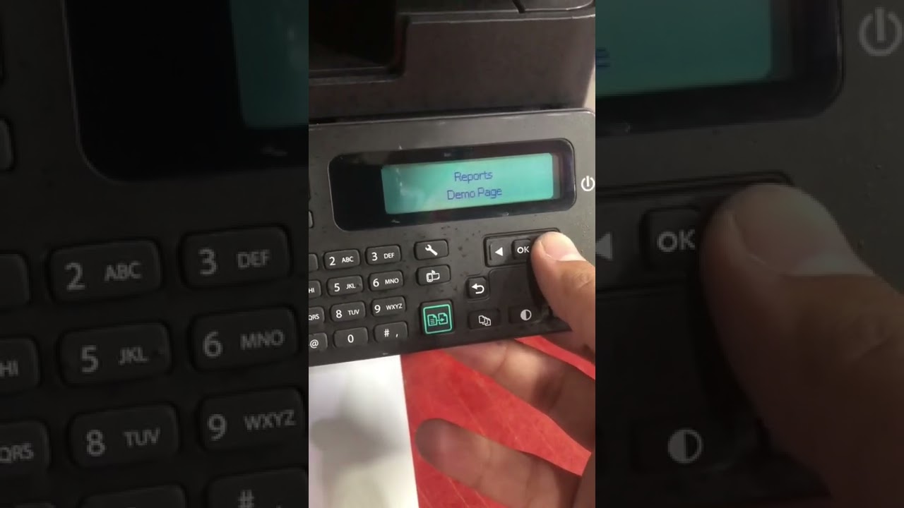 Demo Print HP LaserJet Pro MFP M127fn #shorts - YouTube