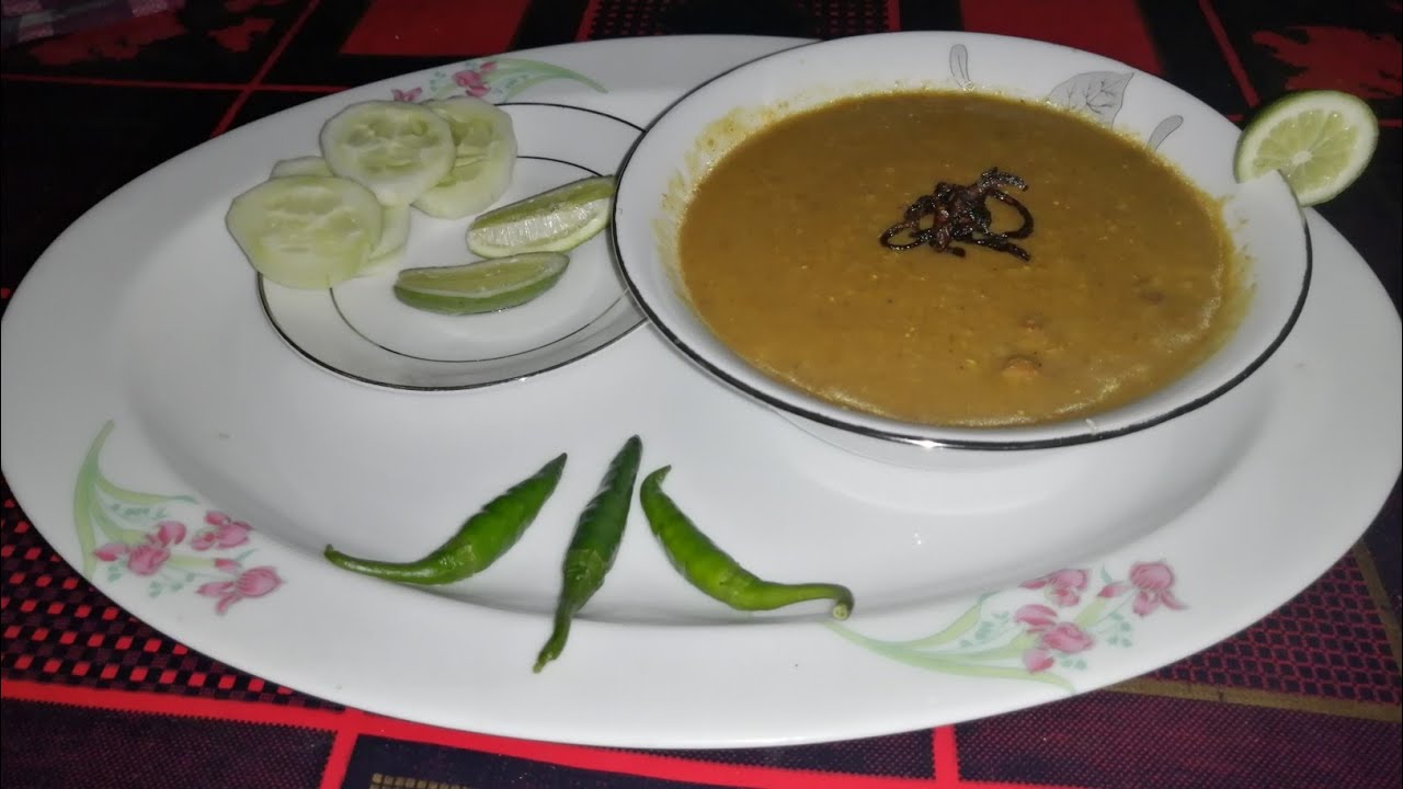 হালিম মিক্স দিয়ে হালিম রেসিপি।।Halim mix diye halim.Halim cooking with ...