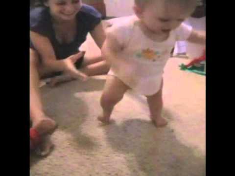 how old was the youngest baby to walk