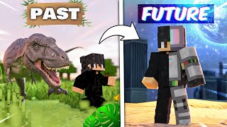 TIME TRAVELING from PAST TO FUTURE in Minecraft
