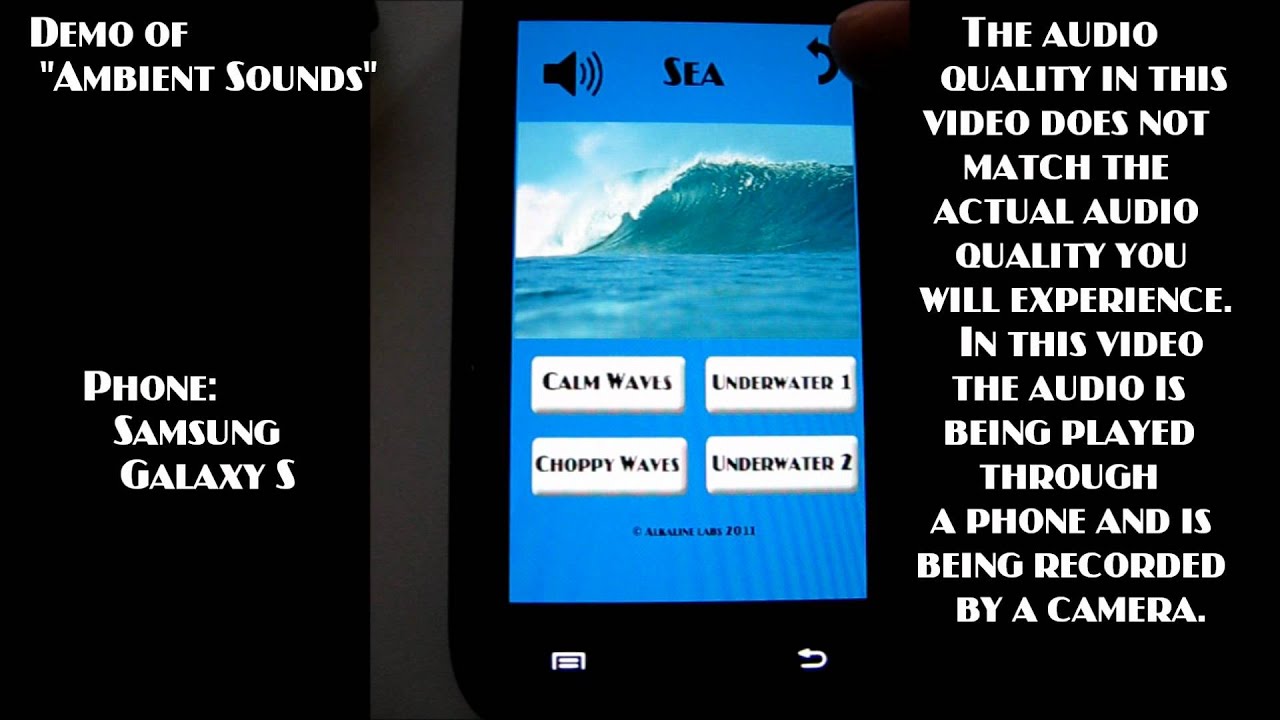 Demo Video of "Ambient Sounds" (Android)