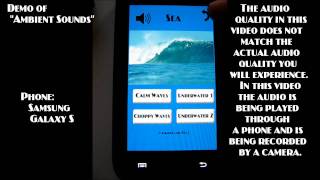 Demo Video of "Ambient Sounds" (Android) screenshot 1