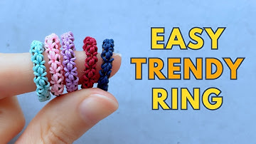 💍 Beginner-Friendly Macrame Ring Tutorial | Craft Your Own DIY Friendship Ring with String!