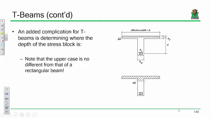 CE 413 Lecture 16:  T-Beam Analysis, Rectangular T...