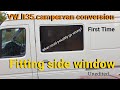 Pt.4 - Fitting side windows vw lt35/sprinter full diy van build campervan conversion