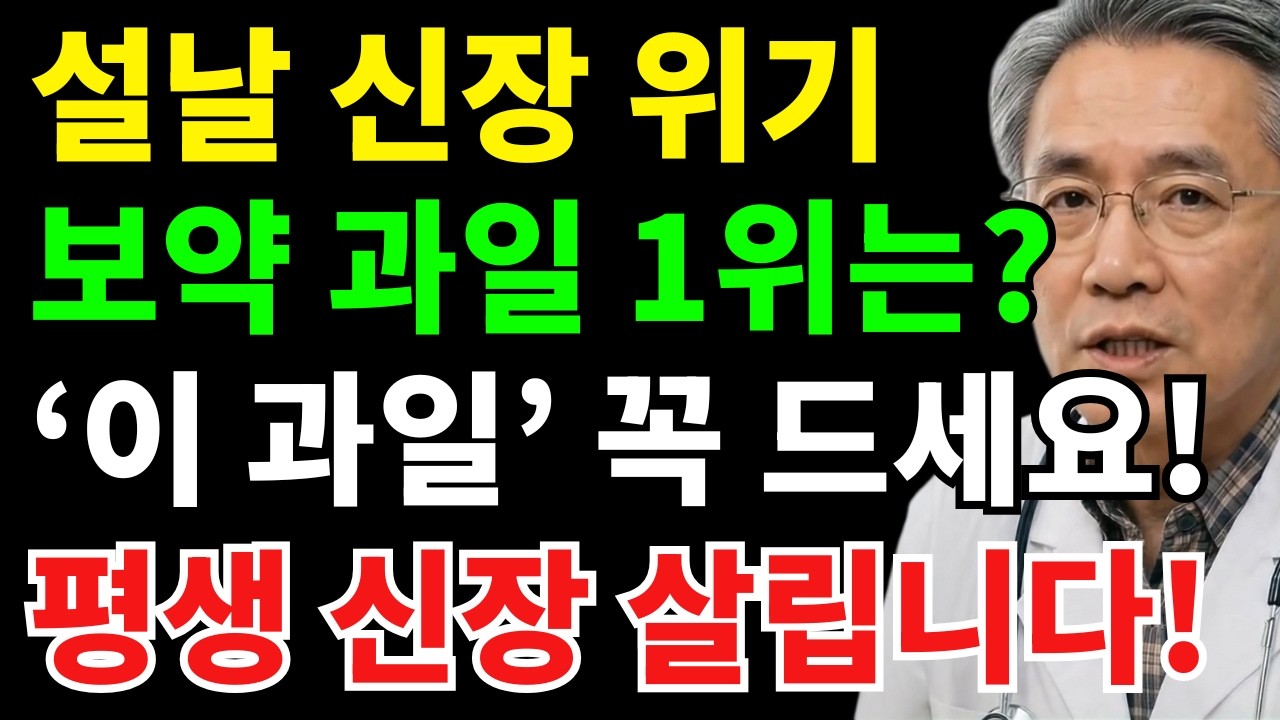 의사가 알려주는 설날 신장 보약 과일 TOP 5와 올바른 섭취법 | 시니어건강