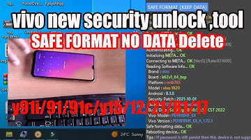 Vivo latest security without data loss unlock/Vivo y91i pattern unlock tool/