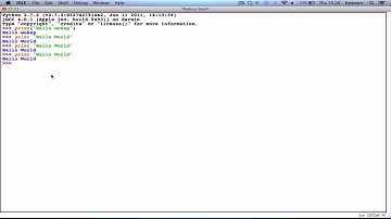 Python 2.7.2 Programming tutorial #1: New Beginnings!