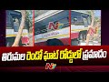 Narrow escape as RTC bus crashes into Parapet on Tirumala ghat road