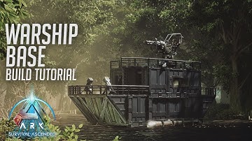 ARK: Survival Ascended | Warship Boat Base | Build Tutorial