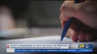County Supervisors to vote on sales tax proposal