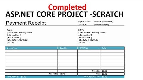 Online Bill Generator Project ASP.NET CORE MVC | Day-2