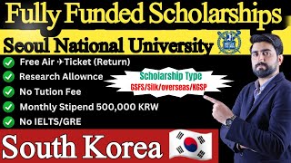 Fully Funded Seoul National University Scholarships for International Students in Korea ||SRJAFRICA screenshot 4