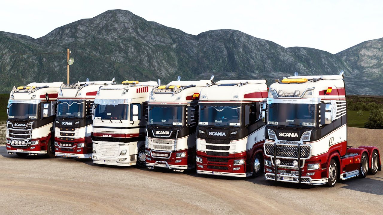 Convoy En Islandia Con Muchas Placas De Hielo LogisticaJM | Euro Truck Simulator 2