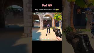 Sage custom voice lines are wild 😂😂 #valorant #valorantclips