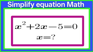 Simplify equation Math challenge | brain buster |  Math Can you solve this?