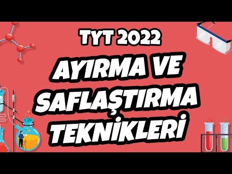 TYT Kimya - Ayırma ve Saflaştırma Teknikleri | TYT Kimya 2022 #hedefekoş