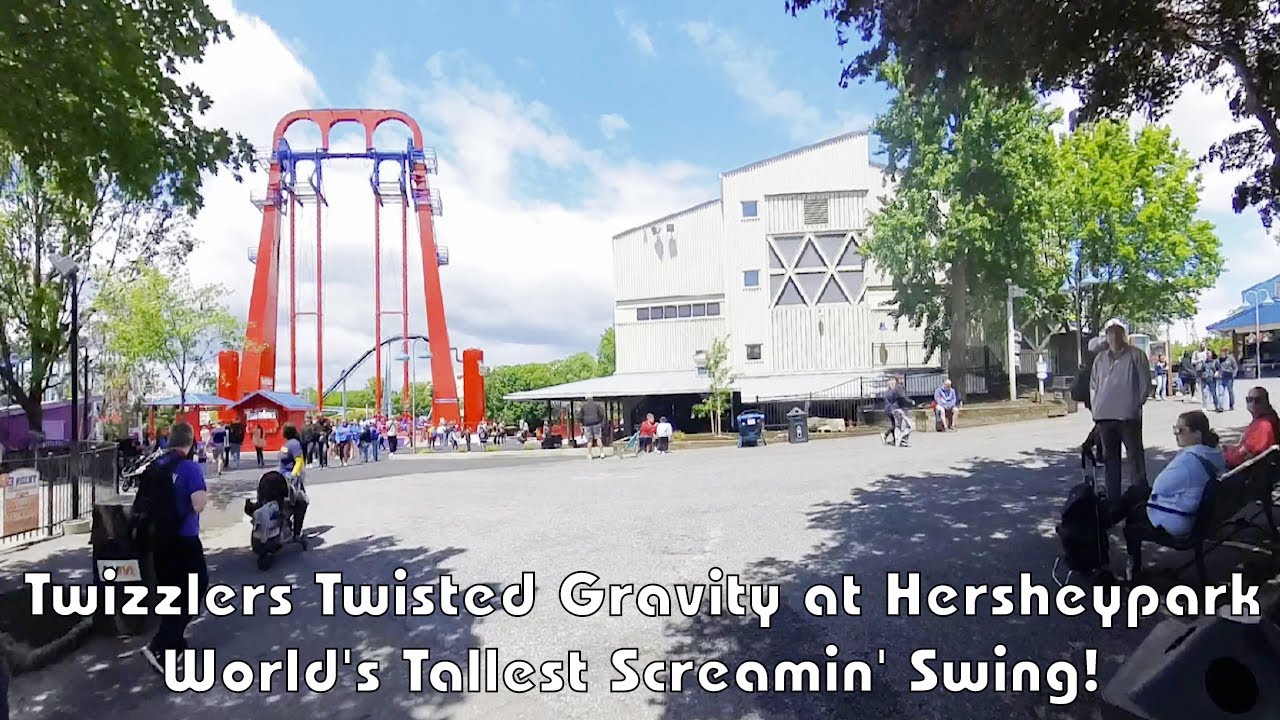 Twizzlers Twisted Gravity at Hersheypark | World's Tallest Screamin' Swing | 2 Minute Review